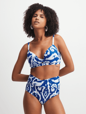 Jet Women's Blue/White Bikini Bottom