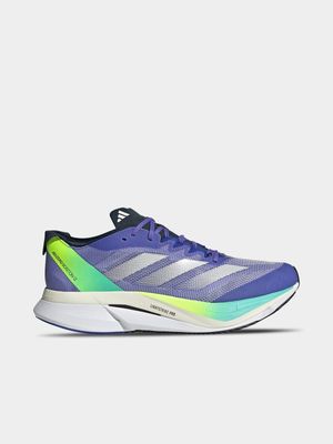 Mens adidas Adizero Boston 12 Blue/Lima Running Shoes