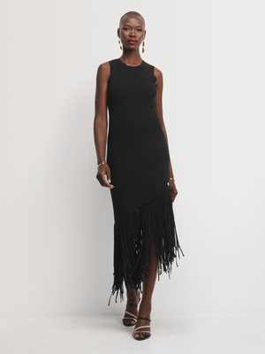 Luella Lurex Bodycon Fringe Dress