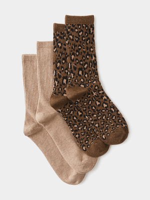 Women's Cotton On Multi The Perfect Pair Crew Socks 2Pk