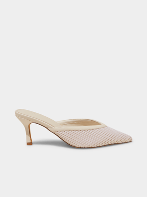 Women's Cotton On BEIGE Penelope Point Mule Heels