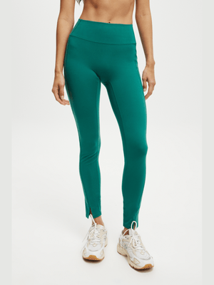 Women's Cotton On Green Active Ultra Soft Side Pocket Full Length Tights