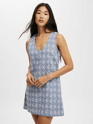 Women's Cotton On Blue Sabelle Shift Mini Dress