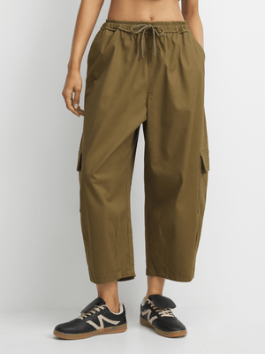 Women's Fatigue Barrel Elasticated Pants