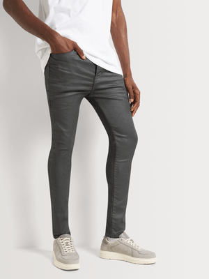 Men's Relay Jeans Super Skinny Coated Denim