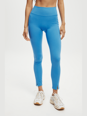 Women's Cotton On Blue Active Ultra Soft Side Pocket Full Length Tights