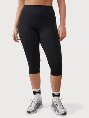 Women's Cotton On Black Active Core Capri Tights