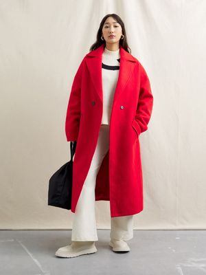 Women's Canvas Melton Coat