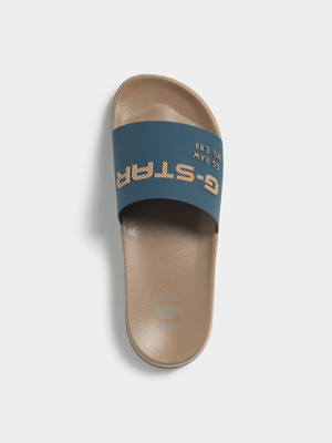 G-Star Men's Cart Sand/Blue Slide