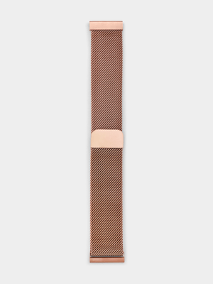 Tempo Pulse Rose Plated Mesh Smart Watch Strap