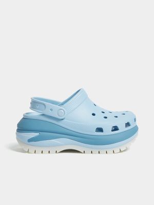 Crocs Women's Mega Crush Matte Blue Calcite Clog