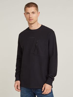 G-Star Men's Tweeter Pocket Black Sweatshirt