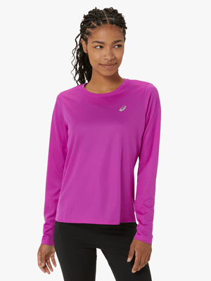 Womens Asics Core Bold Magenta Long Sleeve Top