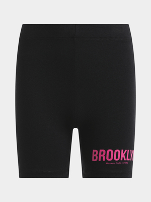 Girls TS Brooklyn Black Bike Shorts