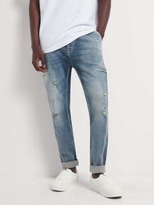 Men's Relay Jeans Tapered Sam Mid Wash Blue Jeano