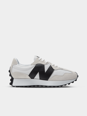 Mens New Balance 327 White/Black Running Shoes