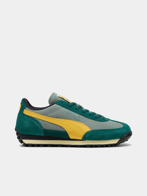 Puma Men's Easy Rider Weathered Green/Yellow Sneaker