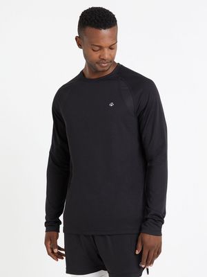 Mens TS Dri-Tech® Performance Long Sleeve Black Tee