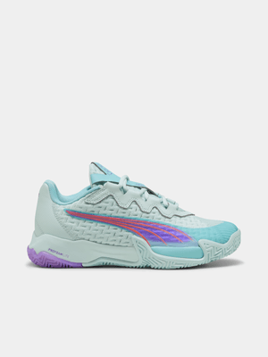 Womens Puma Nova Elite Blue/Purple Court Shoes