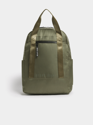 Men's Relay Jeans Double Handle Tonal Green Backpack