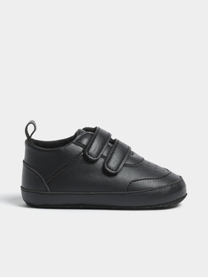 Jet Infant Boys Black Court Sneakers