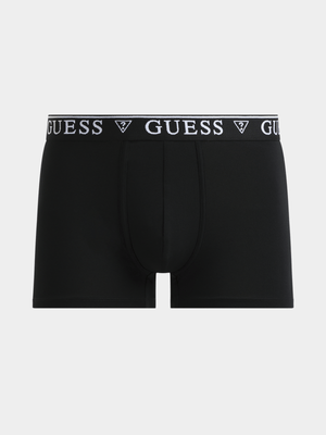 Men's Guess Black Barney Cash Counte Boxer Trunks