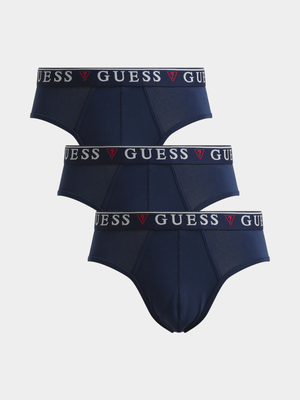 Men's Guess Blue Brian Hero 3Pack Briefs