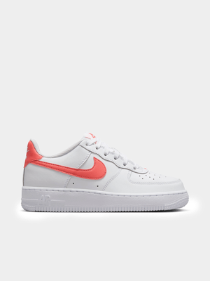 Nike Junior Air Force 1 White/Orange Sneaker