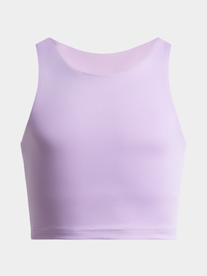 Girls TS Lined Lilac Crop