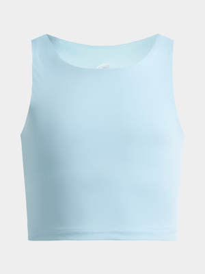 Girls TS Lined Baby Blue Crop