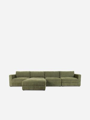 Bogart 5pc Modular Sofa Olive