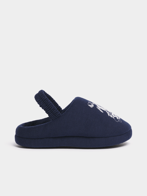 Jet Younger Boys Navy Space Mule Slippers