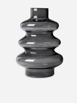 Tiered Bubble Vase Grey 25 x 17.6cm