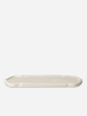 Marble Long Curve Tray 12.5 X 30cm