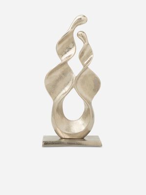 Curved Waves Aluminium Statue