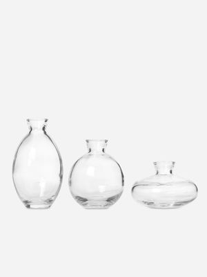 Budvase Set/3 Clear