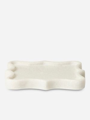 Marble Scallop Tray 12.5 X 20cm