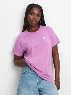 adidas Originals Women's Purple Oversized T-Shirt