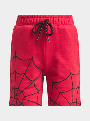 Jet Younger Boys Red/Black Spiderman Shorts