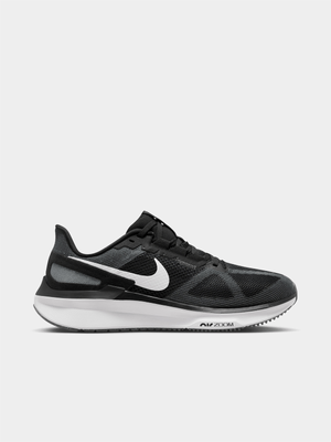 Mens Nike Air Zoom Structure 25 Black/Iron Grey/White Running Shoes