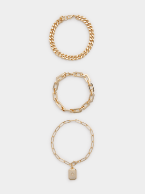 3 Pack Chunky Chain Bracelets