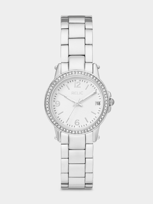 Relic By Fossil Matilda Silver Plated Bracelet Watch