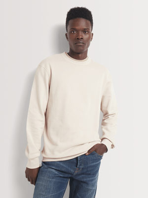 Men's Markham Basic Ecru Crewneck