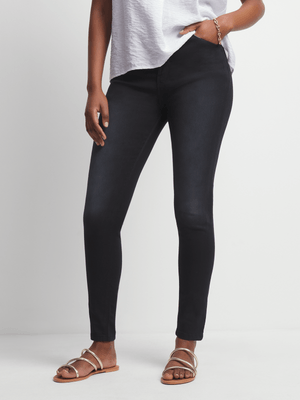 Women's Black Blast Wash Skinny Jeans