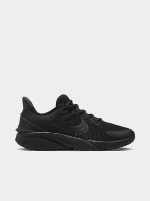 Junior Grade-School Nike Star Runner 4 Black Shoes