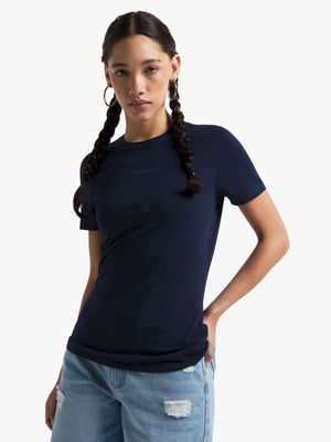 Redbat UC Women's Classic Navy Crop Top