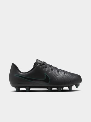 Junior Nike Tiempo Legend 10 Club FG Black/Green Boots