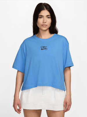 Womens Nike Sportswear University Blue Crop Top