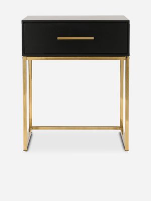 Morris Pedestal Black & Brass