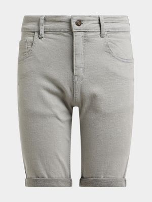 Jet Older Grey Denim Shorts